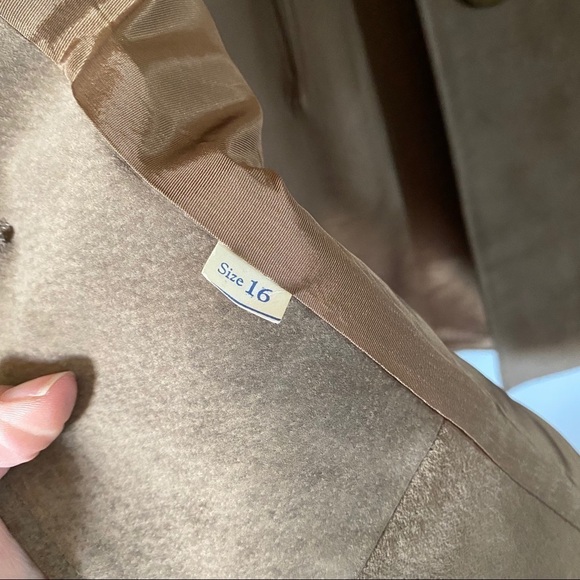 Vintage Fur Trimmed Opera Coat 60’s Suede Patchwork Mink Collar Leather Womens - Picture 11 of 11